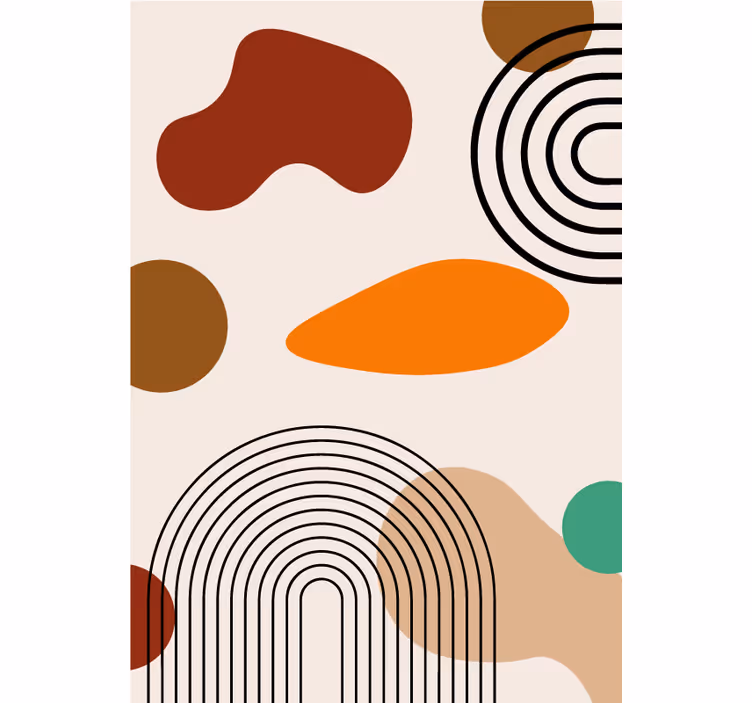 Boho-bogen badkamer rolgordijn - TenStickers