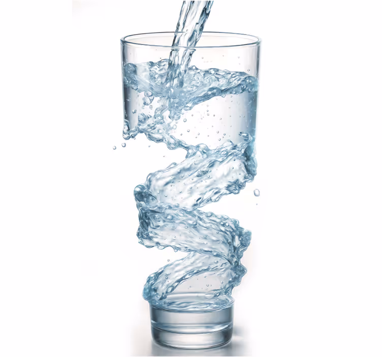 Glas water keuken rolgordijn - TenStickers