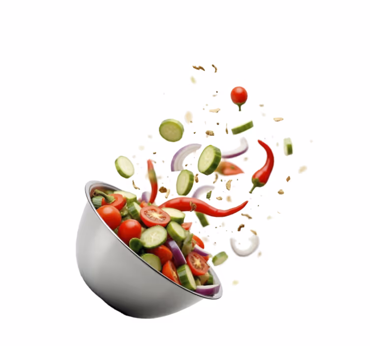 Verse salade keuken rolgordijn - TenStickers