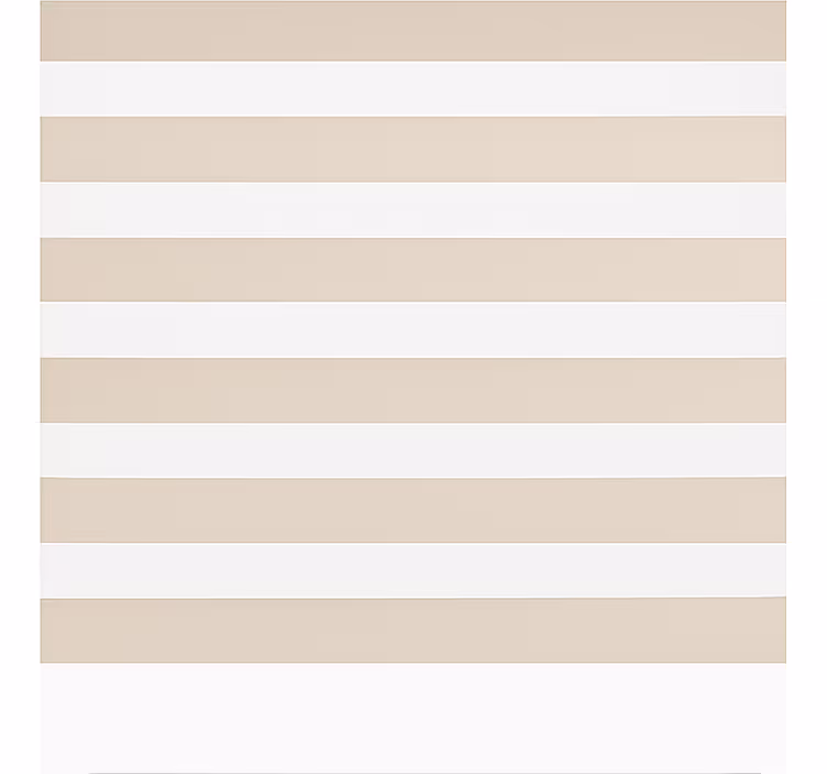 Crème en wit horizontaal klassiek rolgordijn - TenStickers