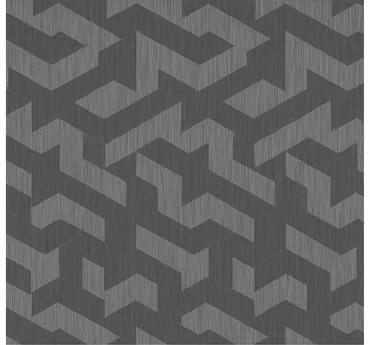 Geometrische donkere vormen rolgordijn tienerkamer - TenStickers