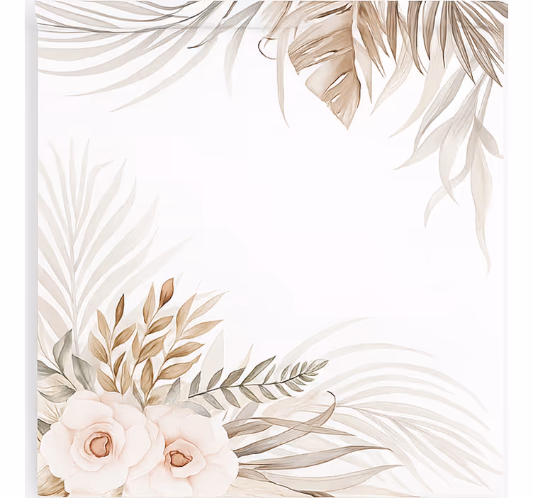 Boho sierlijke bloemen kinderkamer rolgordijn - TenStickers
