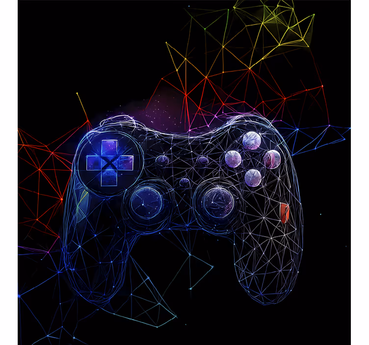 Gaming-dna-console gamer rolgordijn - TenStickers