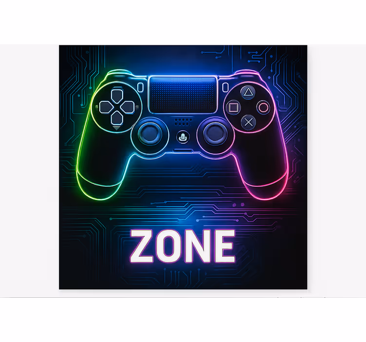 Spelconsole zone gamer rolgordijn - TenStickers