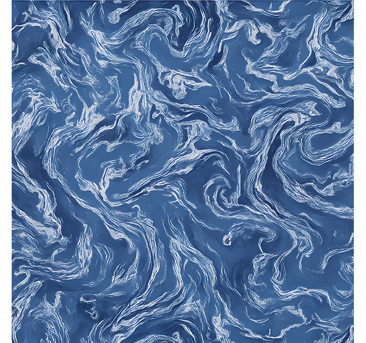 Indigo marmer abstract rolgordijn tienerkamer - TenStickers