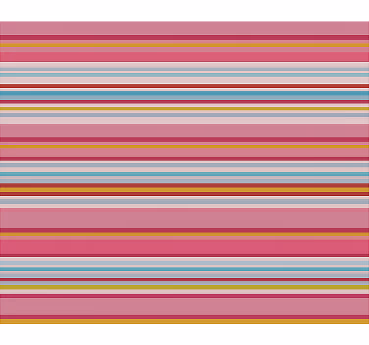 Veelkleurig strepenpatroon rolgordijn tienerkamer - TenStickers