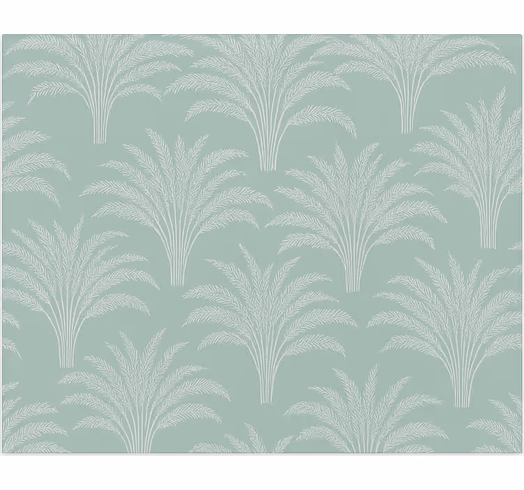 Groene tarwebladeren print eetkamer rolgordijn - TenStickers