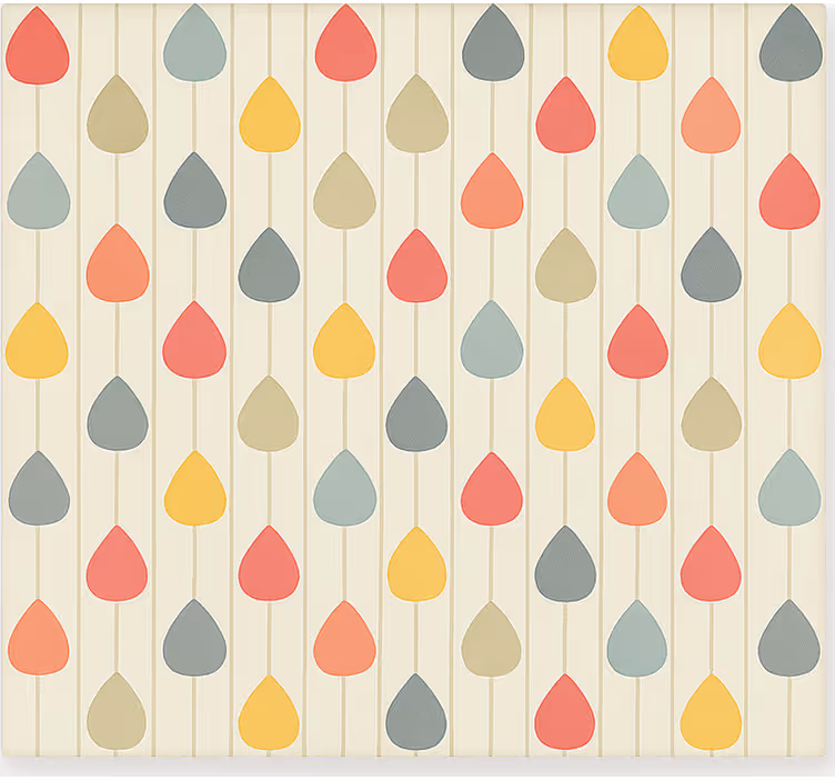 Rolgordijn scandinavisch kleurrijke watervalletjes - TenStickers