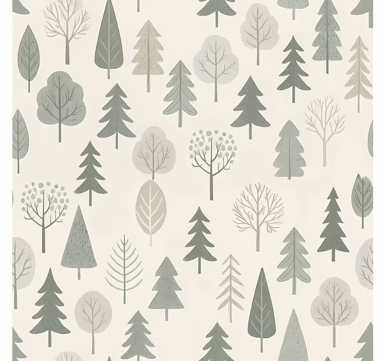 Rolgordijn scandinavisch rustgevend bos - TenStickers