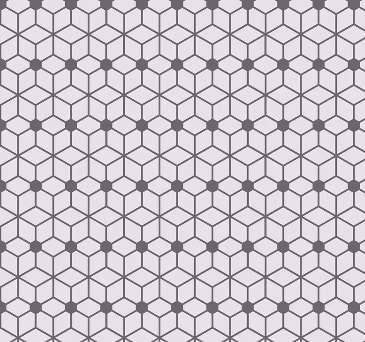 Badkamer rolgordijn hexagonaal tegelpatroon - TenStickers