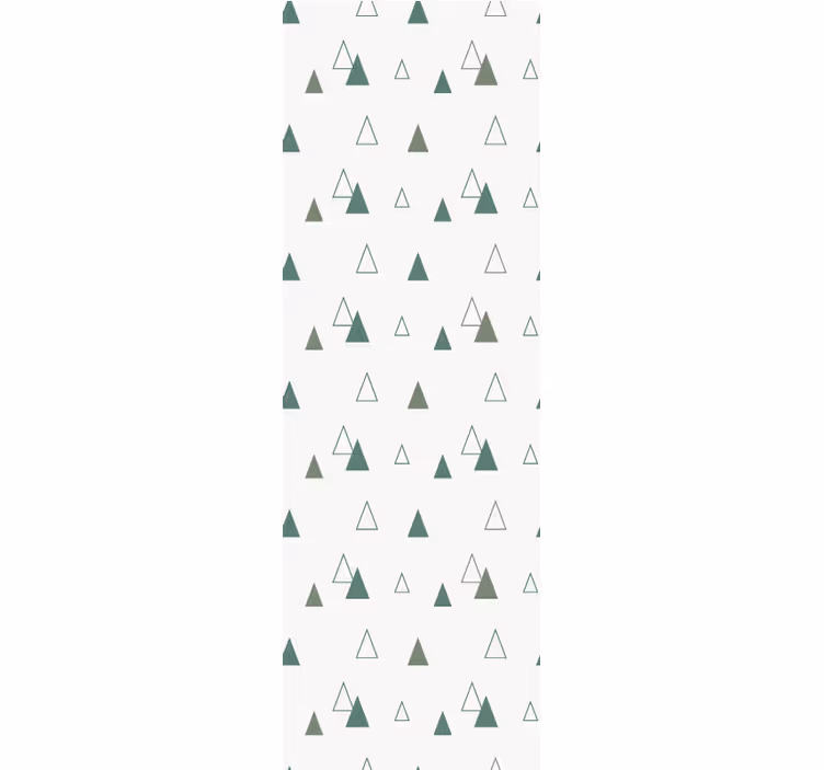 Rolgordijn thuis kantoor triangles natuurtinten - TenStickers