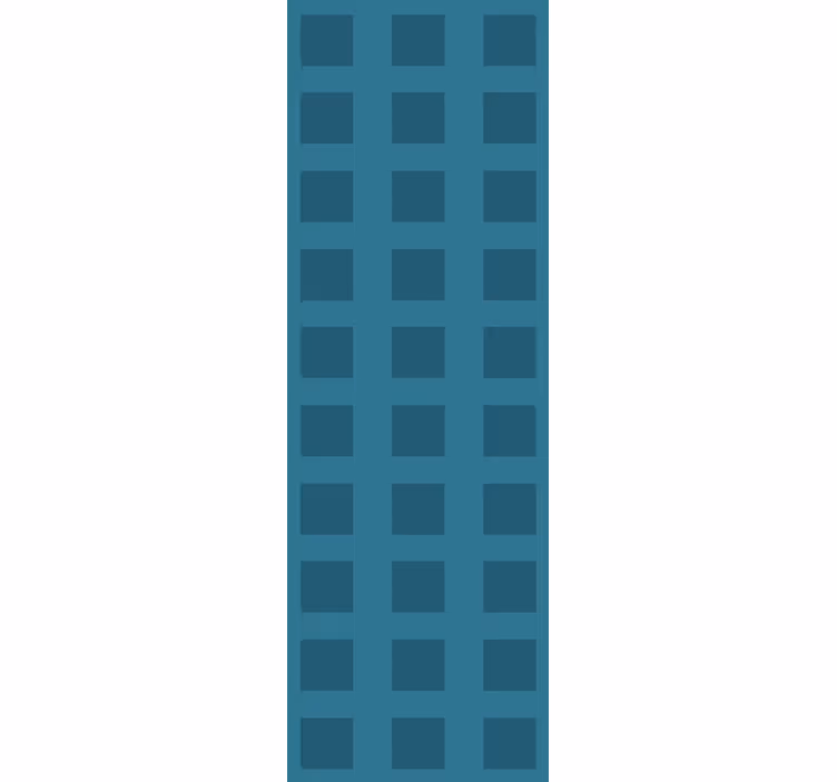 Rolgordijn thuis kantoor blauw patroon met vierkantjes - TenStickers
