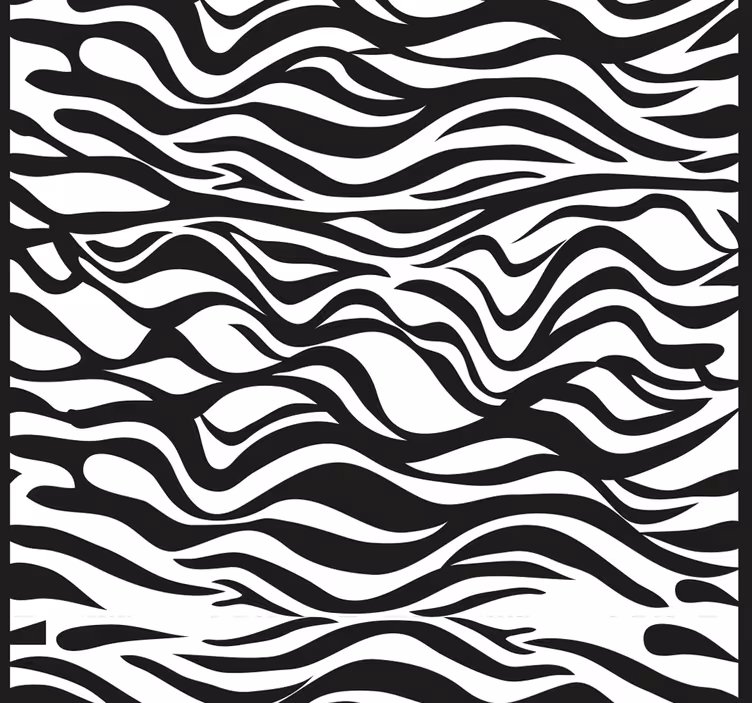 Rolgordijn thuis kantoor met zebra strepen patroon - TenStickers