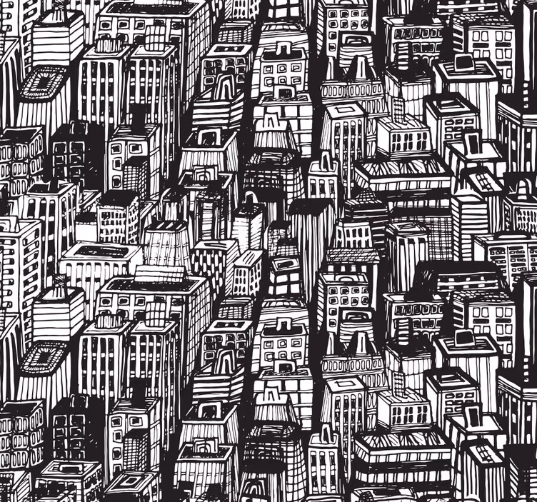 Rolgordijn thuis kantoor new york wolkenkrabbers - TenStickers