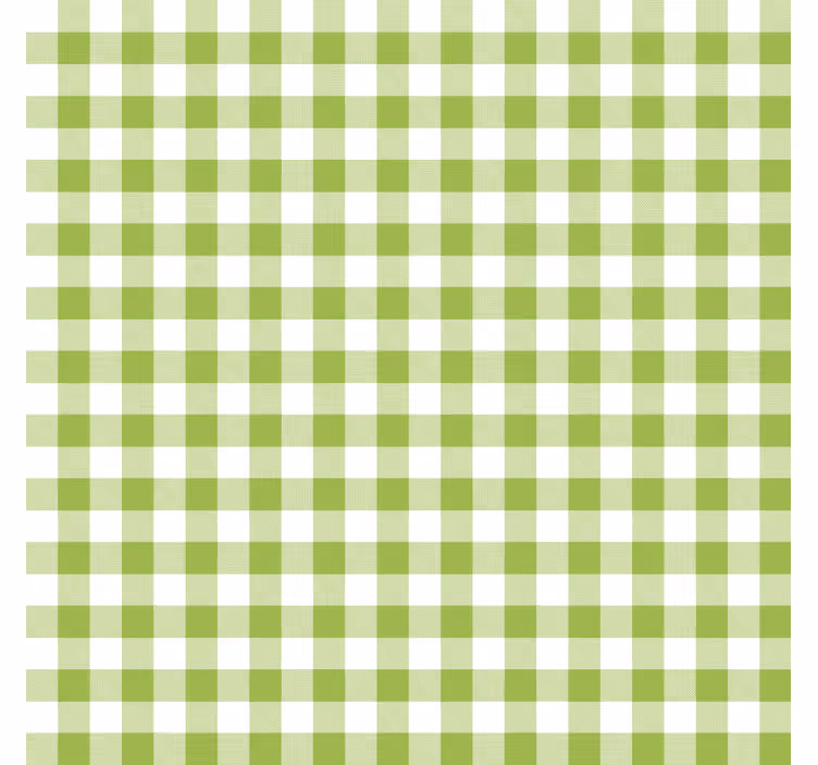 Eetkamer rolgordijn gingham ruitpatroon - TenStickers