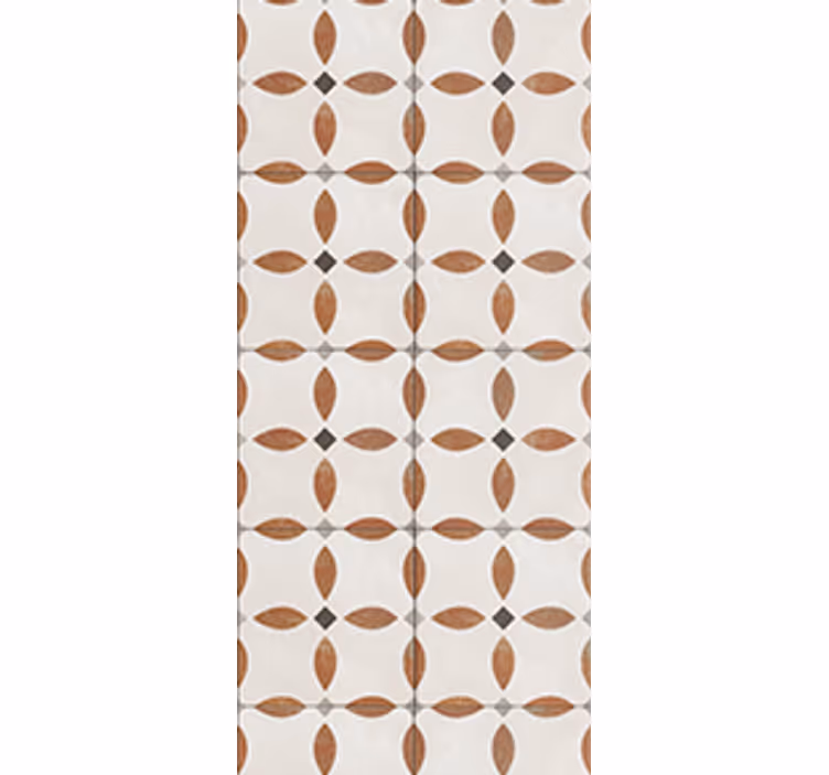 Keuken rolgordijn beige geometrisch textuurmotief - TenStickers