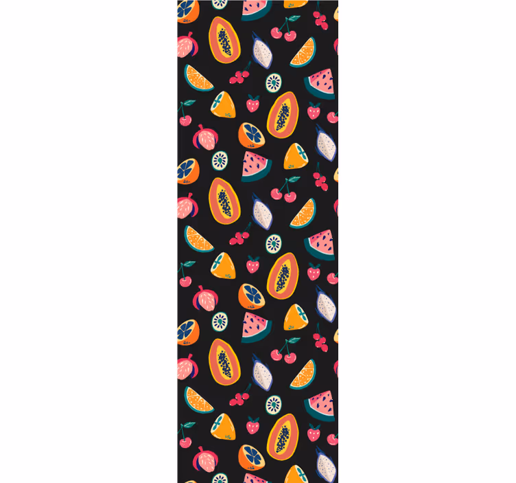 Keuken rolgordijn fruity patronen - TenStickers