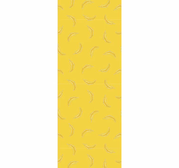 Keuken rolgordijn met banaanmotief ontwerp - TenStickers