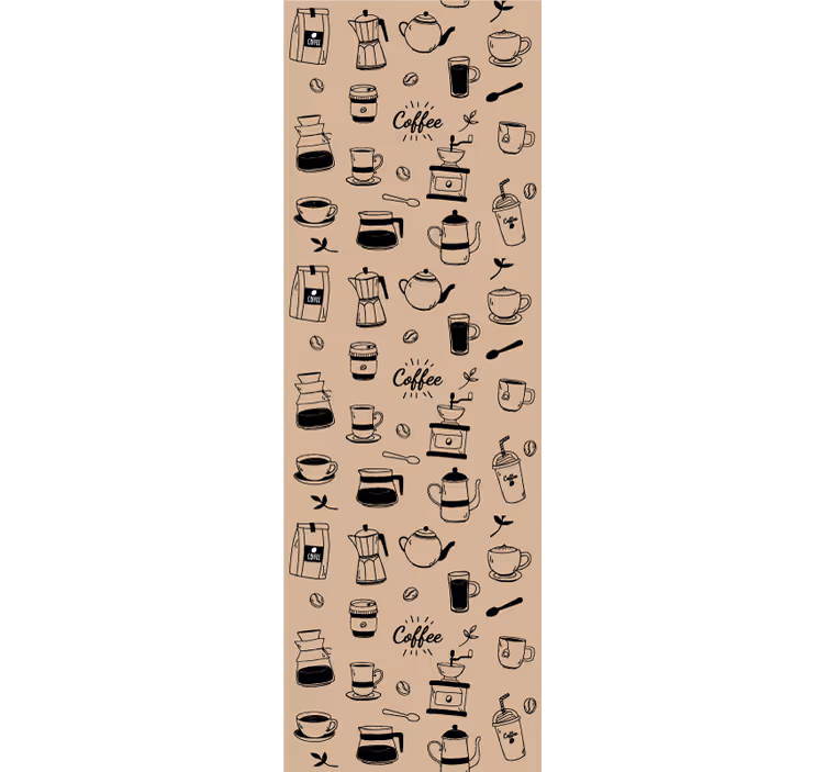 Keuken rolgordijn koffie motief - TenStickers
