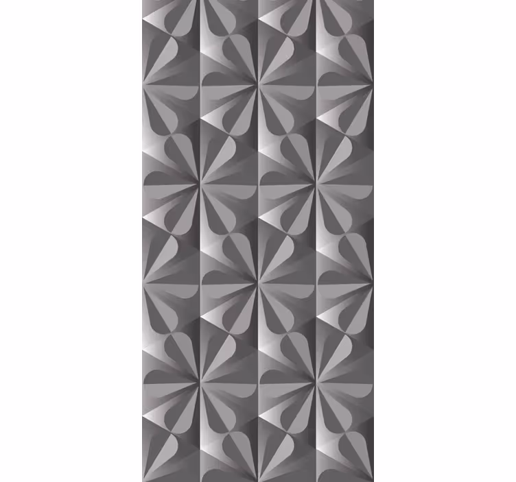 Keuken rolgordijn vintage geometrisch bloemenpatroon - TenStickers