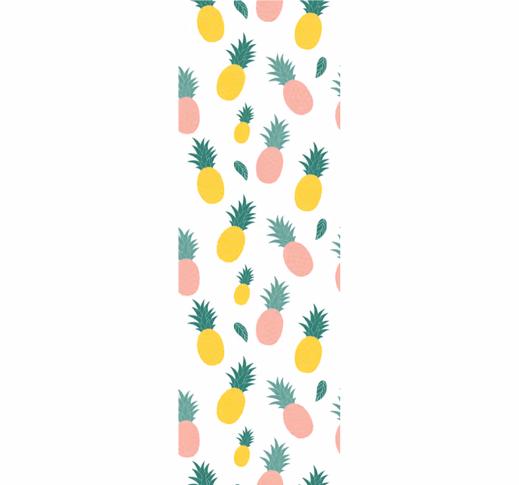 Keuken rolgordijn ananas patroon fruit ontwerp - TenStickers