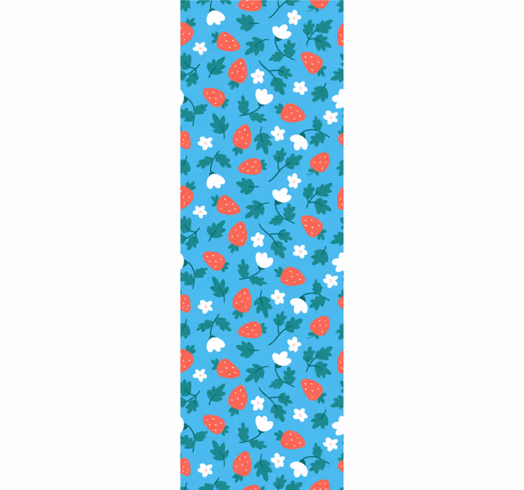 Keuken rolgordijn kleurrijke vruchten en bloemen patroon - TenStickers