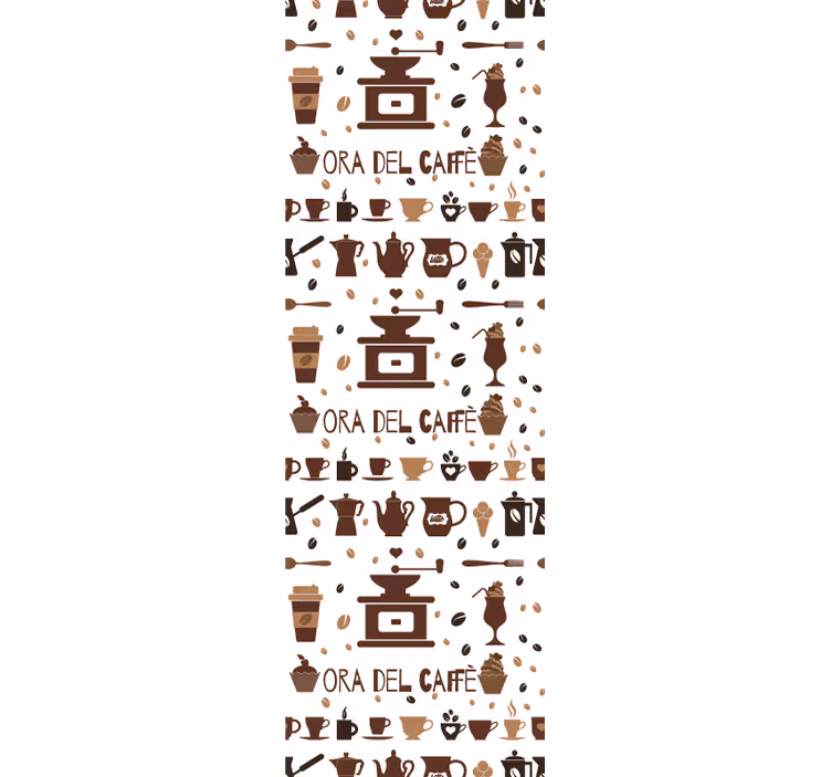 Keuken rolgordijn koffietijd - TenStickers