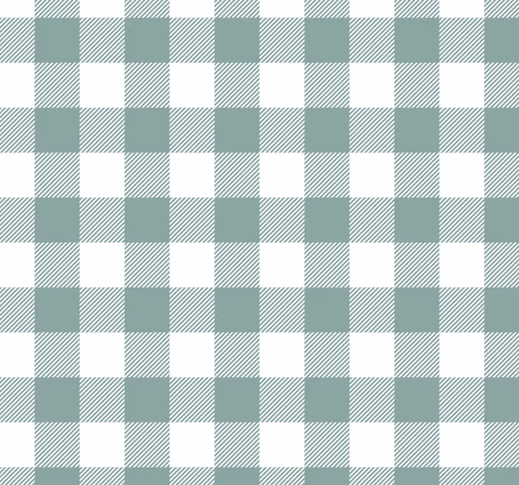 Keuken rolgordijn groen tartan - TenStickers
