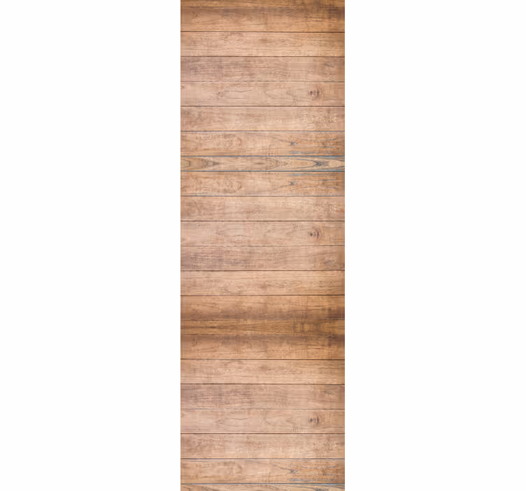 Eetkamer rolgordijn horizontaal rustiek hout - TenStickers