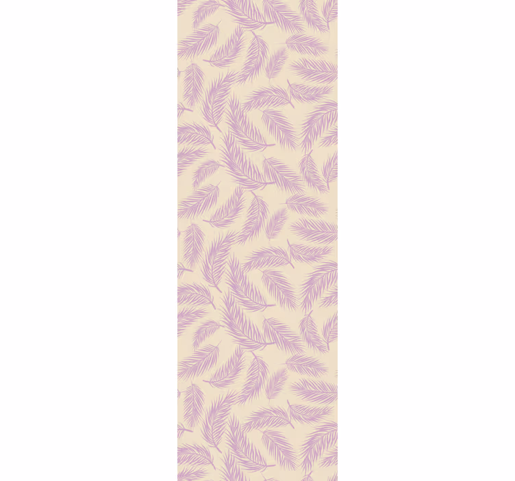 Eetkamer rolgordijn roze en beige tropisch wild - TenStickers