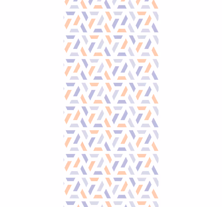 Eetkamer rolgordijn met geometrische lijnen in nordic stijl - TenStickers