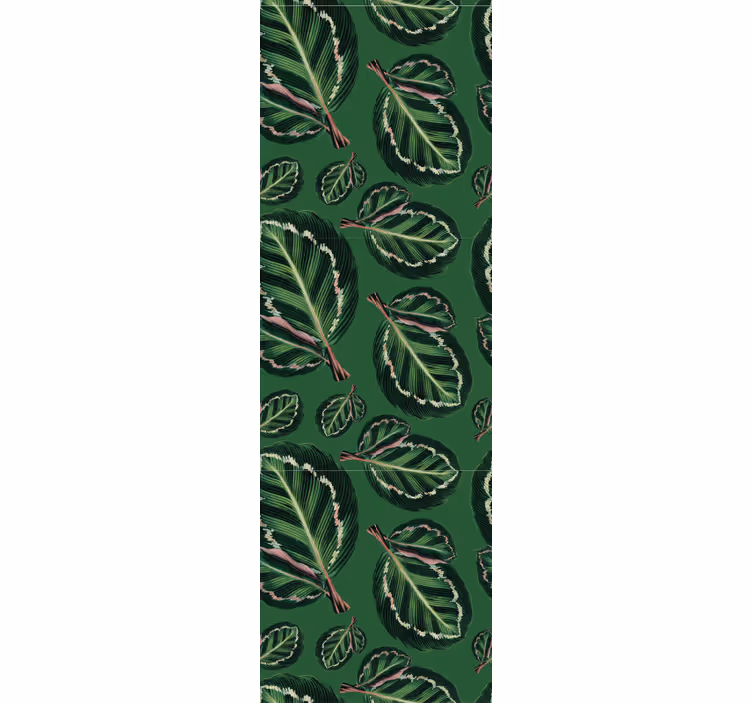 Eetkamer rolgordijn green maranta - TenStickers