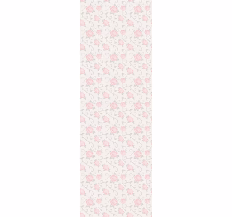 Eetkamer rolgordijn kleine bloemen vintage stijl - TenStickers