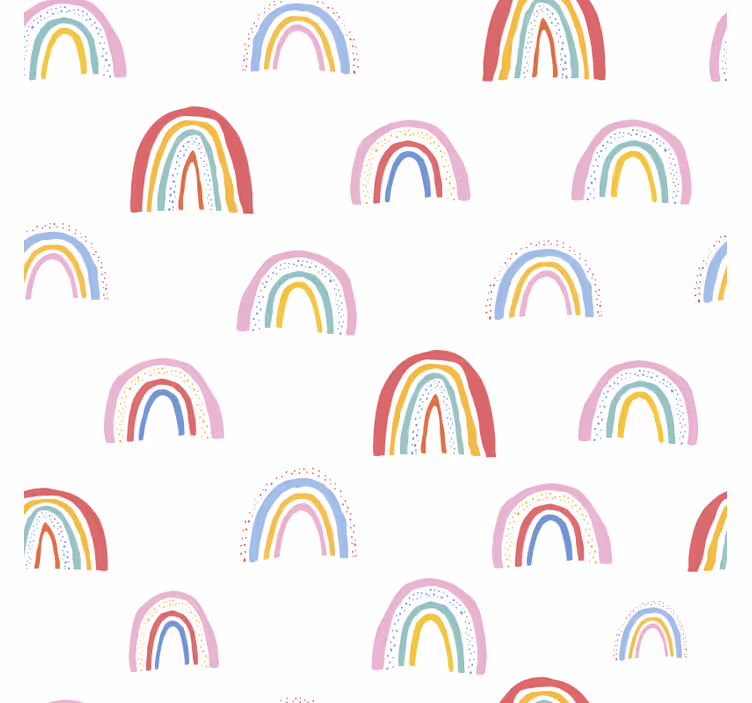 Kinderkamer rolgordijn kleurrijke regenboogpatronen - TenStickers
