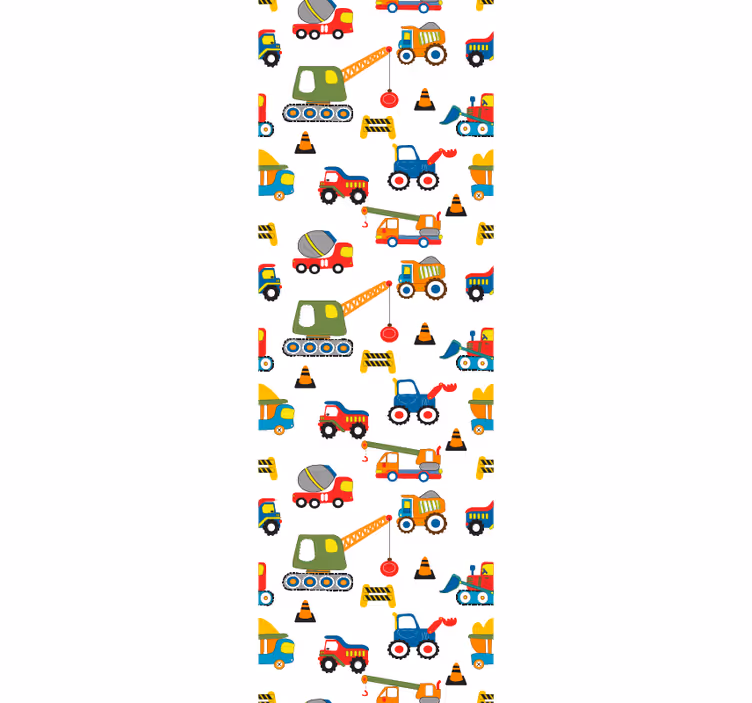 Kinderkamer rolgordijn bouwplezier - TenStickers