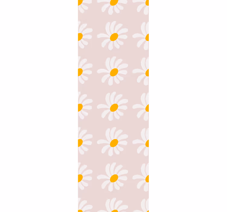 Kinderkamer rolgordijn bloemenillustratie in boho stijl - TenStickers