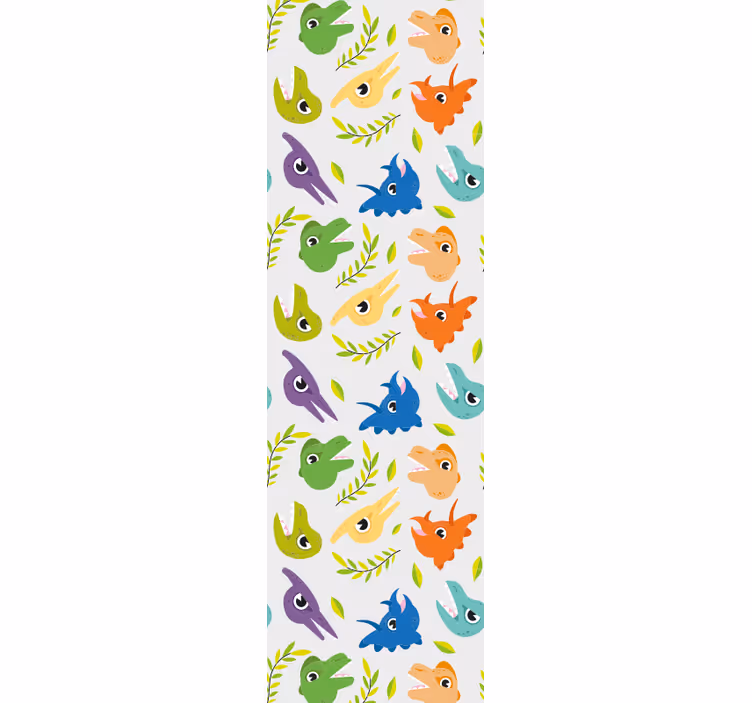 Kinderkamer rolgordijn retro game dinosaurussen - TenStickers