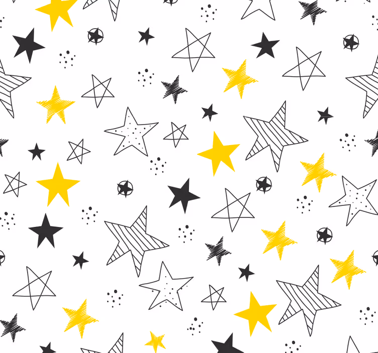 Kinderkamer rolgordijn rock-'n-roll sterren - TenStickers