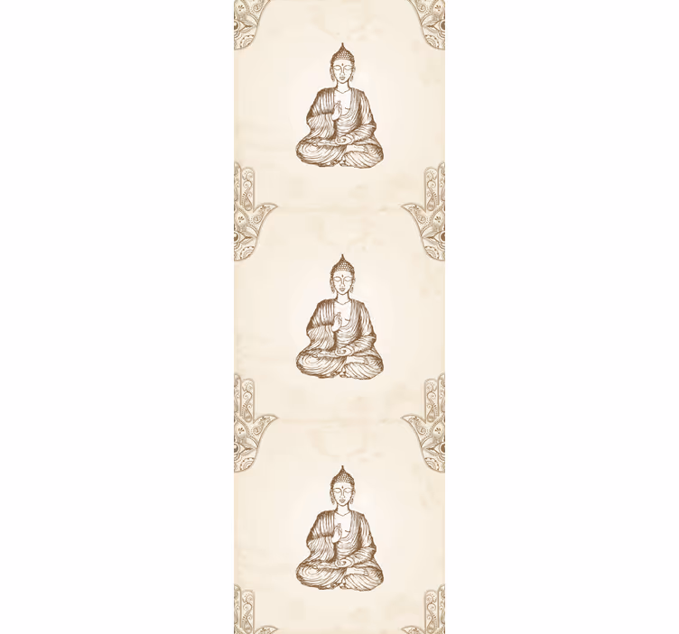 Kantoor rolgordijn buddha hamsa hand symbool - TenStickers
