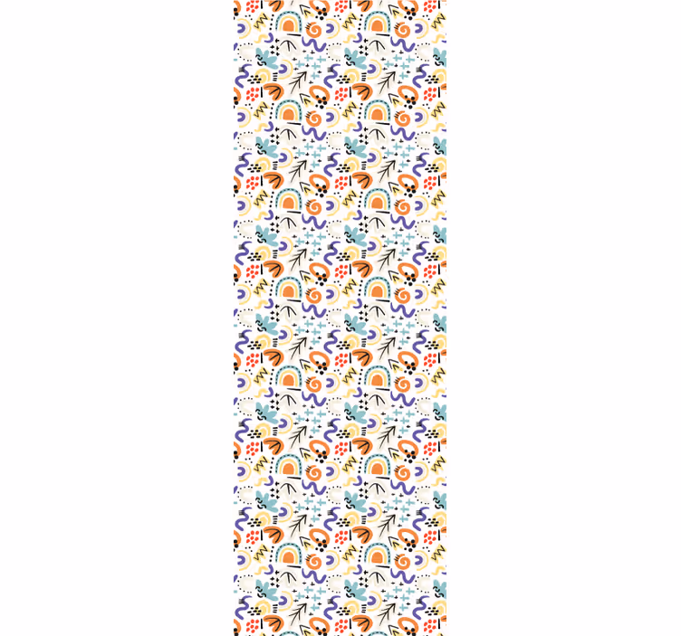 Kantoor rolgordijn organisch vlak abstract patroon - TenStickers