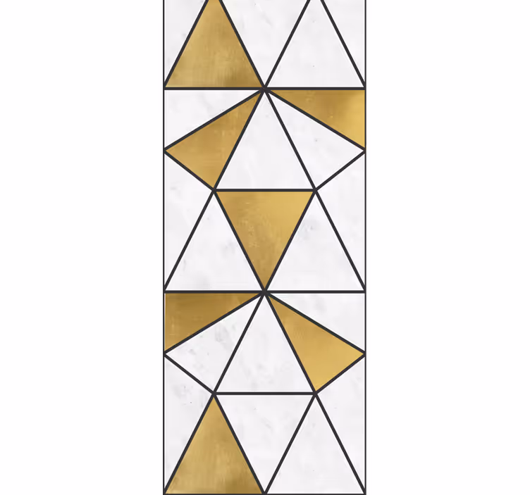 Kantoor rolgordijn geometrisch marmer effect - TenStickers