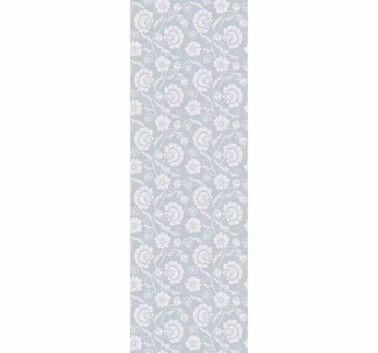 Rolgordijn tienerkamer bloemenprint in granny chic stijl - TenStickers