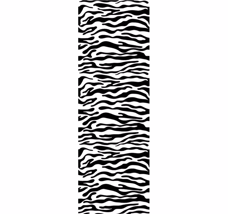 Rolgordijn tienerkamer met zebrapatroon - TenStickers