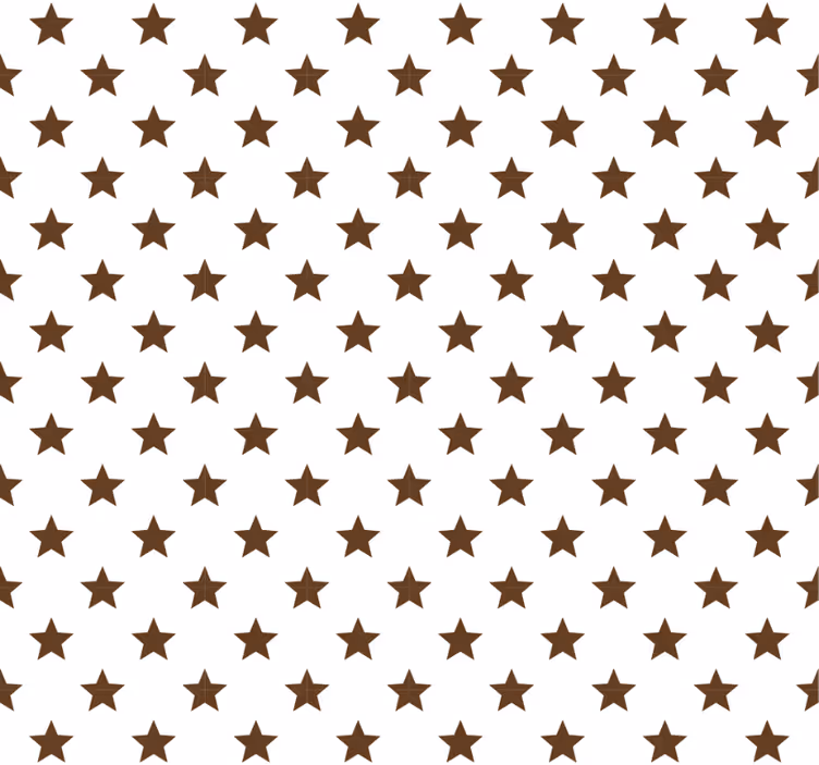 Rolgordijn tienerkamer bruine sterren - TenStickers