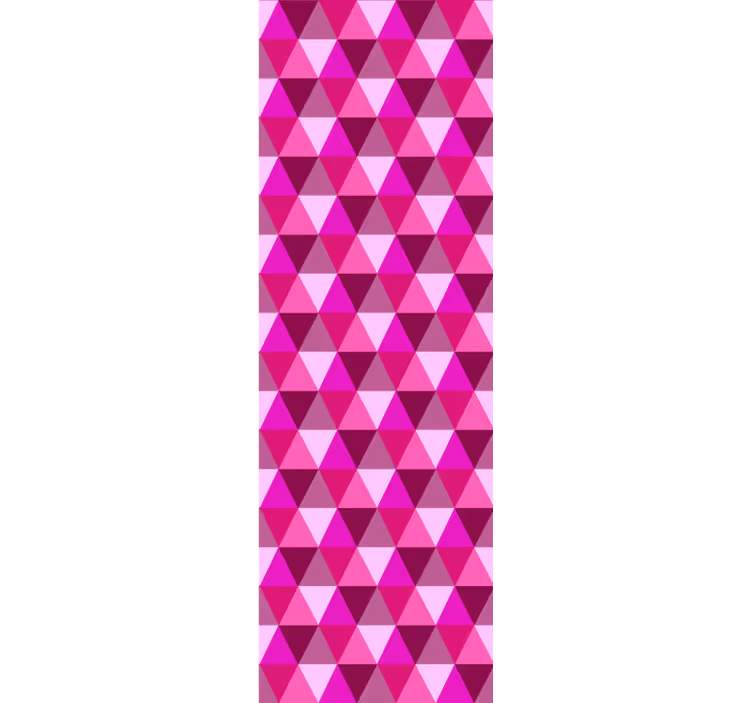 Rolgordijn tienerkamer fuchsia geometrisch - TenStickers
