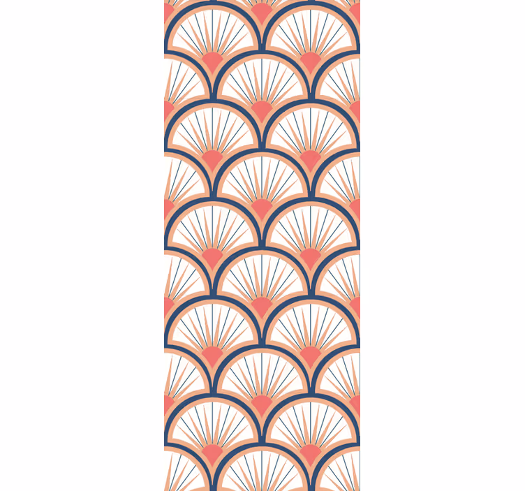 Modern rolgordijn elegantie in bogen - TenStickers