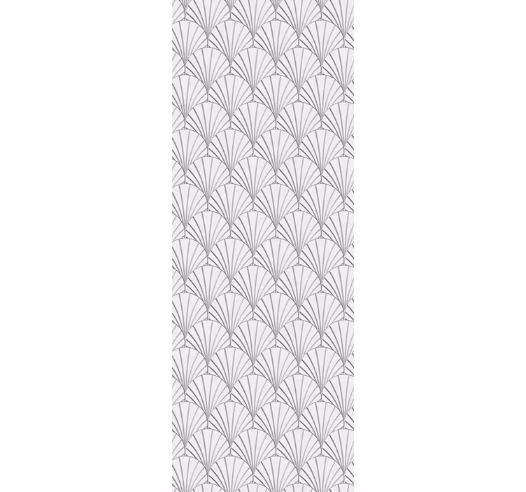 Modern rolgordijn elegant waaierpatroon - TenStickers