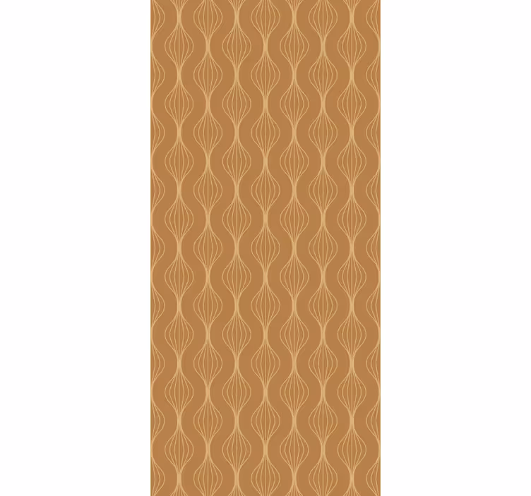 Modern rolgordijn met elegant krommingen patroon - TenStickers
