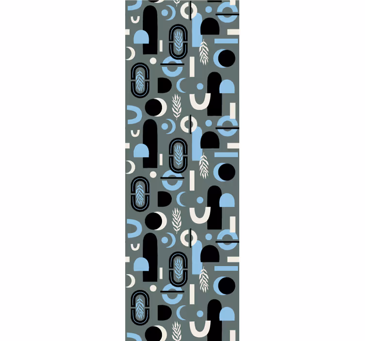 Modern rolgordijn geometrische vormen collage - TenStickers