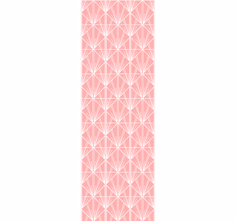 Modern rolgordijn geometrisch roze patroon - TenStickers